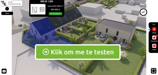 Klik om me te testen - Interactief 3D model Opwijk